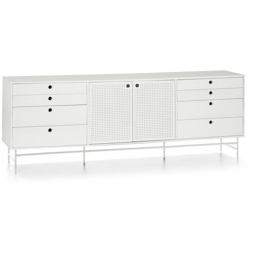 Teulat bijela komoda Punto &amp;scaron;irine 212 cm Slike