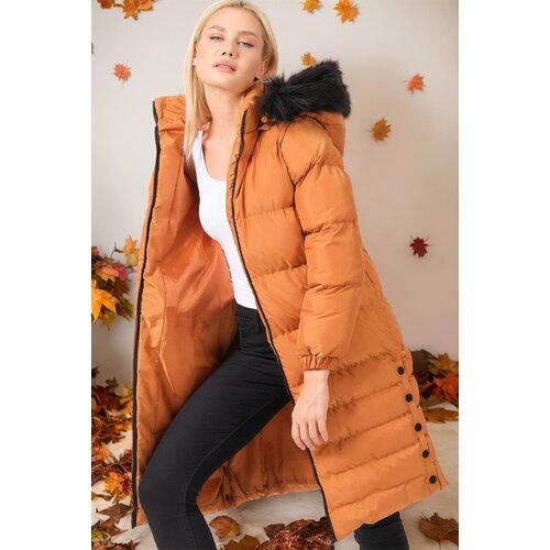 Dewberry Z6740 WOMEN'S COAT-PLAIN TAN Cijene