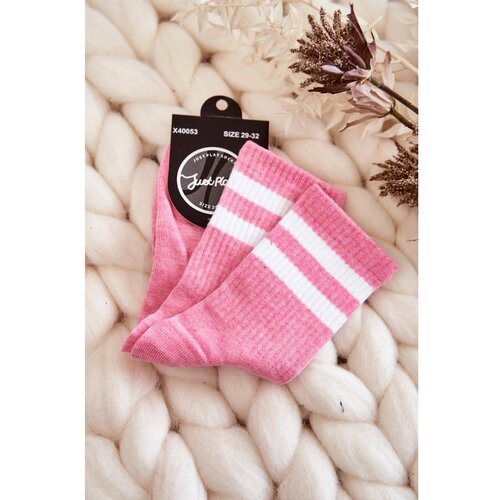 Kesi Youth Cotton Sports Socks Pink Slike