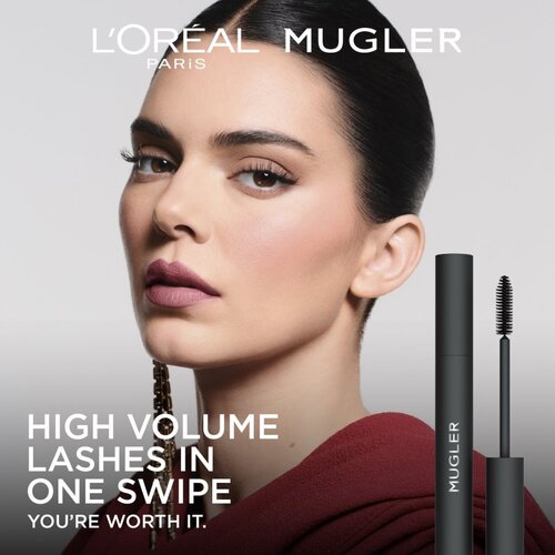 L&amp;acute;Or&amp;eacute;al Paris x Mugler dolgoobstojna maskara za volumen odtenek Black 8.5 ml Slike