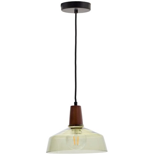 Kave Home Zelena/v temni naravni barvi viseča svetilka s steklenim senčilom &amp;oslash; 40 cm Silex &amp;ndash; Slike