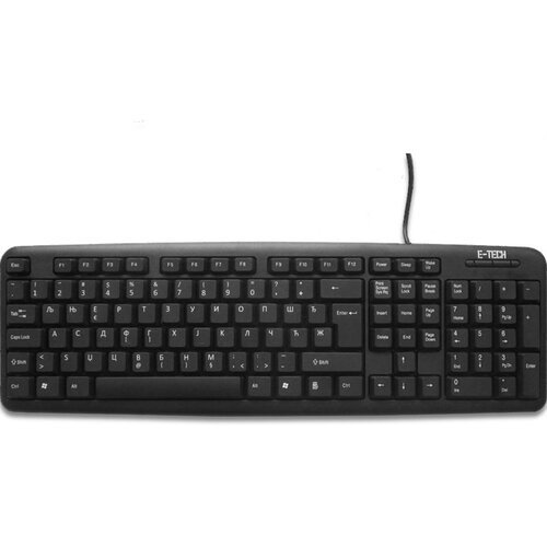 Etech E-5050 USB YU crna (CYR) tastatura Slike