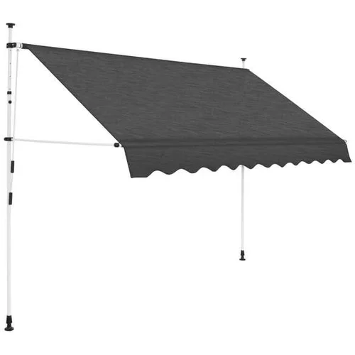  Ročno zložljiva tenda 300 cm antracitna