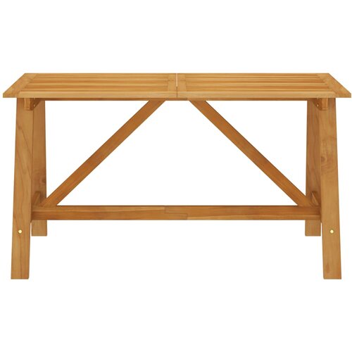 Maison Chic vrtna miza - vrtna jedilna miza 140x70x73,5 cm trden akacijev les, (21715504) Cene