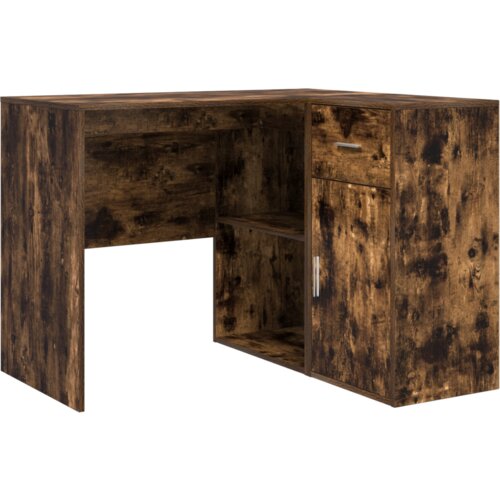 VidaXL Kutni Stol Dimljeni Hrast 102x88x75 cm Konstruirano drvo Slike