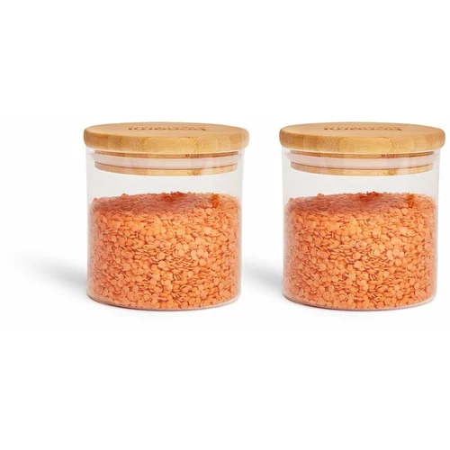 Bonami Essentials Steklene posode za shranjevanje živil v kompletu 2 ks moke/testenin –