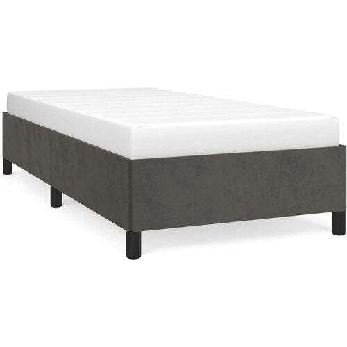 VidaXL Posteljni okvir temno siv 80x200 cm žamet, (20725798) Slike