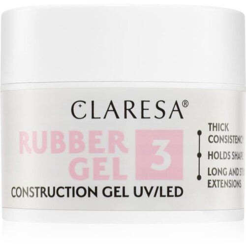 Claresa Rubber Gel Construction Gel UV/LED gel lak za podalj&amp;scaron;evanje nohtov odtenek 03 12 g Slike