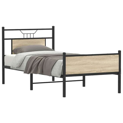 VidaXL okvir kreveta bez madraca boja hrasta sonome 80 x 200 cm drveni Slike