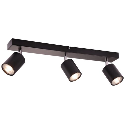 Brilliant LED stropni reflektor Taio 3-plamenski črn 52,5 cm Slike