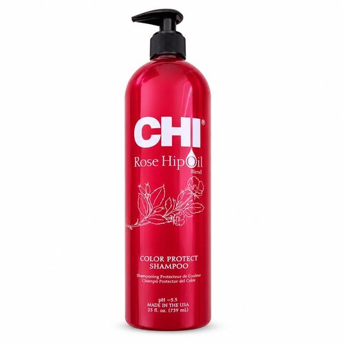 Farouk Systems CHI Rose Hip Oil Color Protect &amp;scaron;ampon za obojenu kosu 739 ml Slike