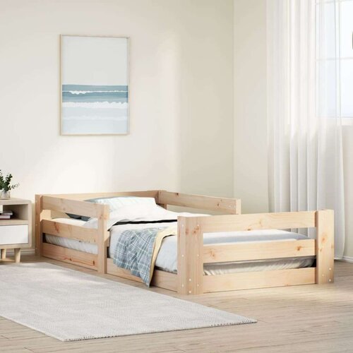 VidaXL Okvir kreveta bez madraca 90 x 200 cm od masivne borovine Slike