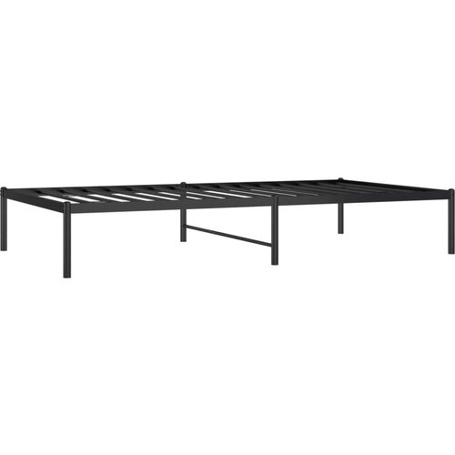 VidaXL Metalni okvir za krevet crni 100 x 190 cm Slike