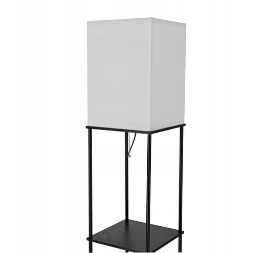  podna lampa sa policama 1xE27/40W/230V crna/bela Slike