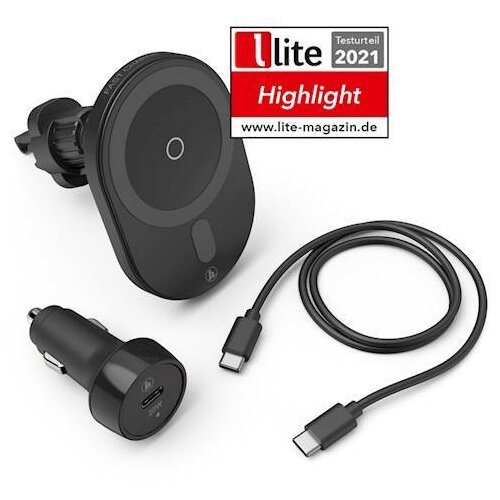 Hama 15 W bežični punjač, 122922 MagChargeCar FC15, crni Cijene