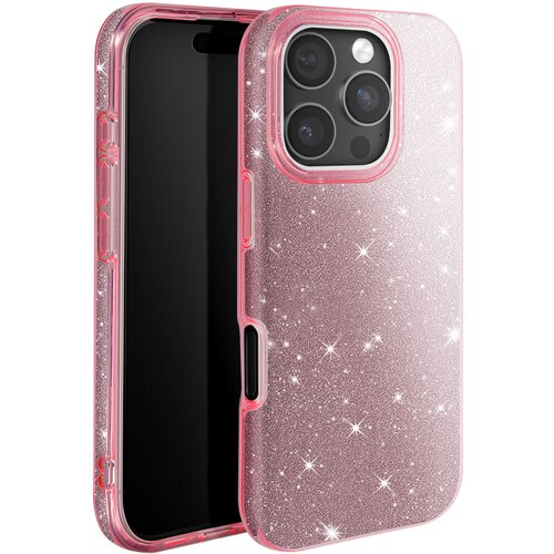 Avizar Ohi&scaron;je z ble&scaron;čicami za iPhone 16 Pro Max proti &scaron;oku Glitter, Roza, (5000015518) Cene