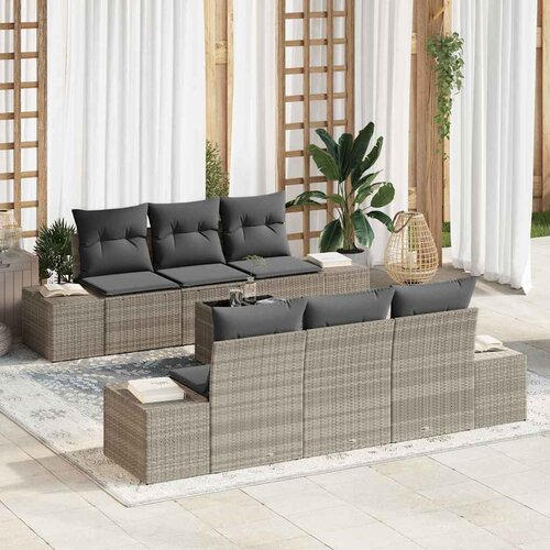  Sjedeća garnitura za vrt 8 kom. Svijetlo siva i tamno siva Svjetlosiva 239 x 62 x 69 cm Cijene