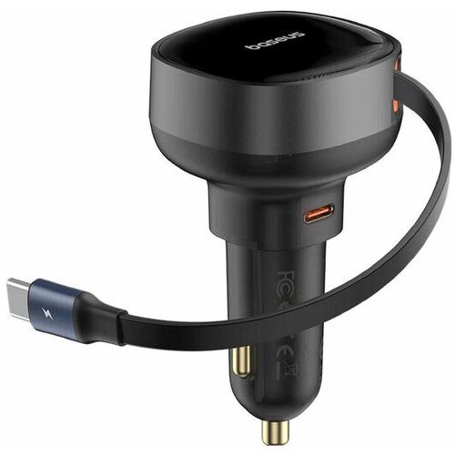 Baseus polnilec avtomobilski 12-24V 60W TipC PD QC črn Enjoyment Pro, C00057802111-01 Cene