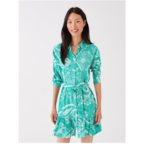 LC Waikiki Women's Patterned Long Sleeve Shirt Dress Slike
