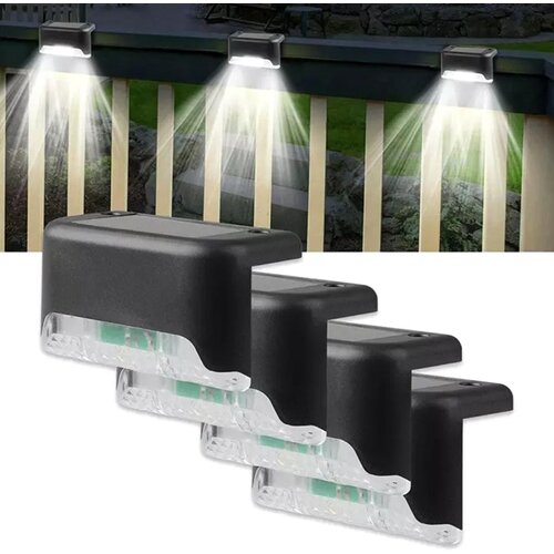  Set 4 solarnih ograjnih LED svetilk 200mAh hladno bele Cene