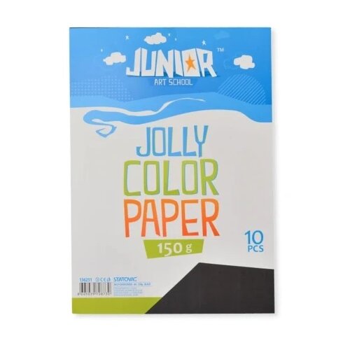 Junior jolly color paper papir u boji 150 gr a4 10k - odaberite nijansu crna ( 136251 ) Cene