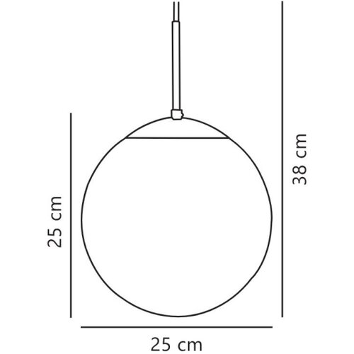 Nordlux Luster CAFE na kablu, 1xE27/25W/230V, prečnik 25 cm Slike