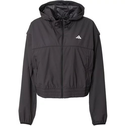 Adidas Sportska jakna 'Hyperglam' crna / bijela