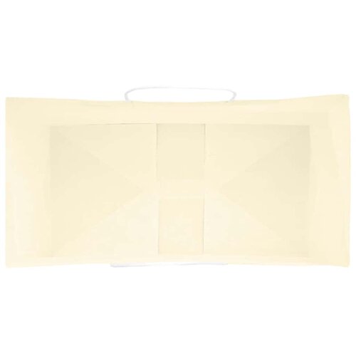  Papirnate vrećice 250 kom s ručkama žute 32x17x44 cm Slike
