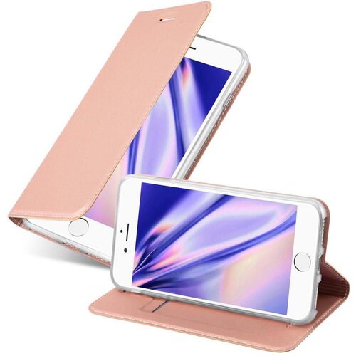 Cadorabo Ohišje, združljivo z Apple iPhone 7 / 7S / 8 / SE 2020 v klasična rožnata zlata - Zaščitni ovitek z magnetnim zapiranjem, stoječo funkcijo in režo za kartice, (20551286) Cene