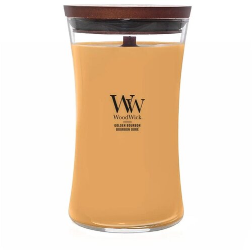 WoodWick Large Hourglass Candle Golden Bourbon Universal Slike