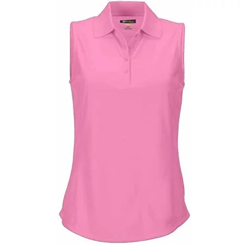 Greg Norman PROTEK SLEEVELESS POLO W Ženska polo majica za golf, ružičasta, veličina