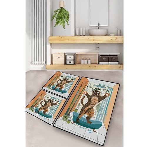 Lessentiel Maison Set od 3 kupaonska tepiha Colorful Cene