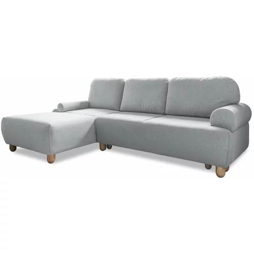 Miuform Svetlo siv raztegljiv kotni kavč (levi kot) Bouncy Olli - Miuform
