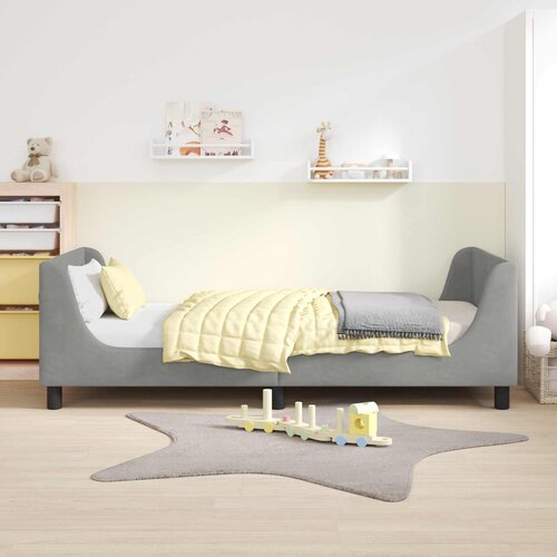  Krevet za djecu s uzglavljem Svijetlo siva 80 x 200 cm Bar&amp;scaron;un Slike