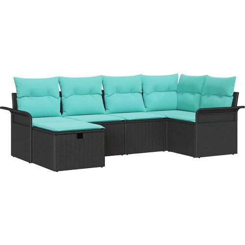  Sjedeća garnitura za vrt 7 kom. Poli ratan 55 x 55 x 37 cm Slike