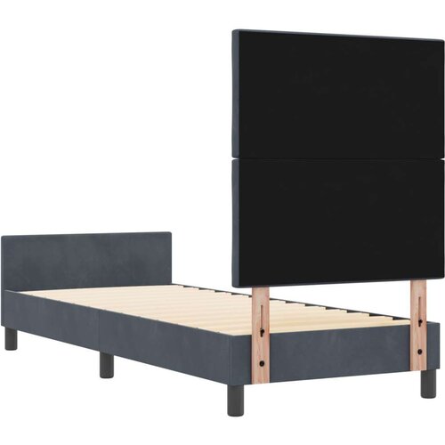 vidaXL Krevet od tamnosivog baršuna 80x200 cm Cene