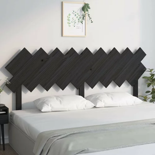  Uzglavlje za krevet Crno 178x3x80 5 cm od masivne borovine