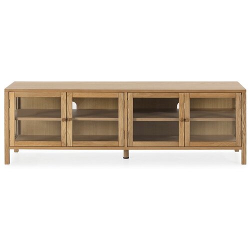 MOME TV komoda u dekoru hrasta u prirodnoj boji 160x50x40 cm Ceci – Cijene
