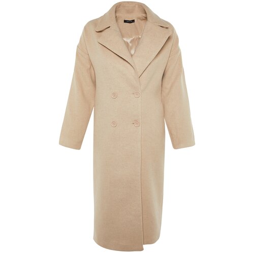 Trendyol Coat - Brown - Double-breasted Slike