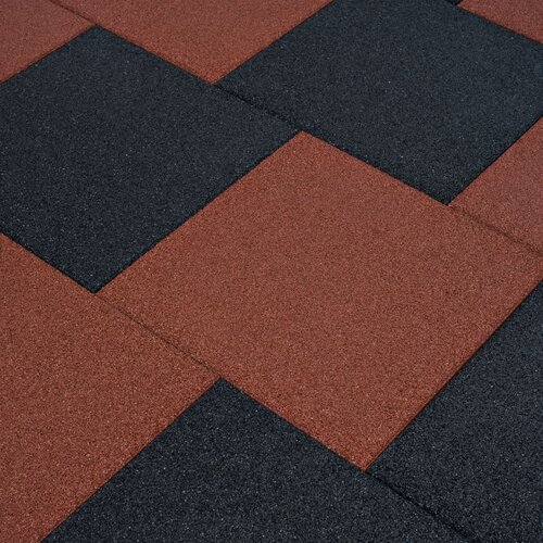 VidaXL ploče za za&amp;scaron;titu od pada 18 kom gumene 50 x 50 x 3 cm crne Slike
