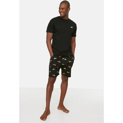 Trendyol Mu&scaron;ki set pidžame Thmss21Pt0920, Crni Cene