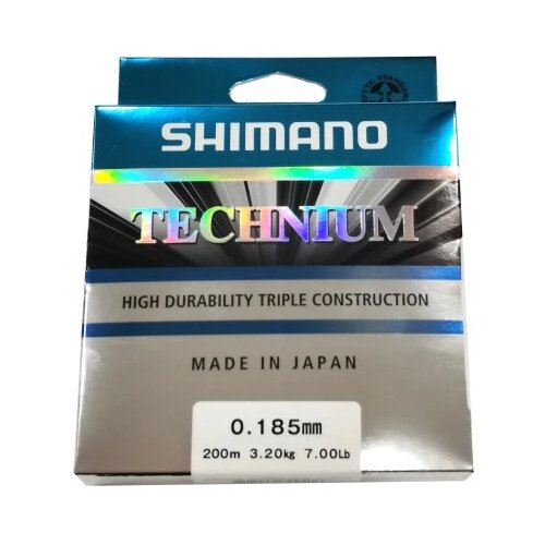 Shimano monofil technium 200m 0.185mm 3.2kg grey ( R403862 ) Slike