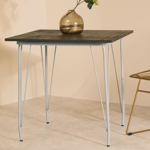 Premier Housewares Jedilna miza iz masivnega bresta &amp;oslash; 80 cm District &amp;ndash; Slike