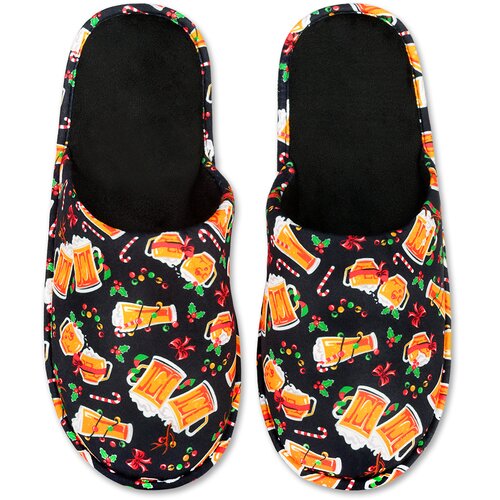 Frogies Men's Slippers Christmas beer Cene