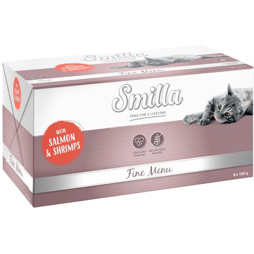 Smilla Fine Menu 8 x 100 g - Losos &amp;amp; kozice Slike