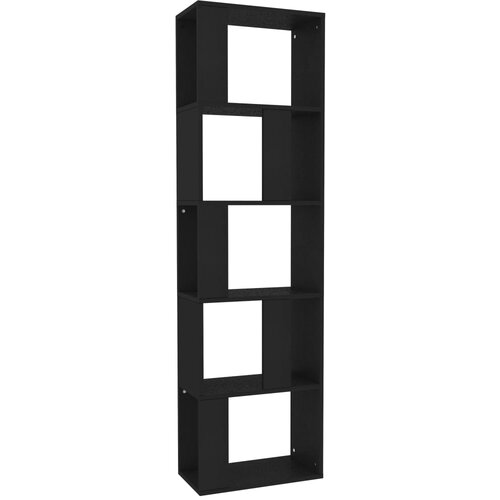 VidaXL Knjižna omara/paravan črna 45x24x159 cm iverna plo&amp;scaron;ča, (20621221) Slike