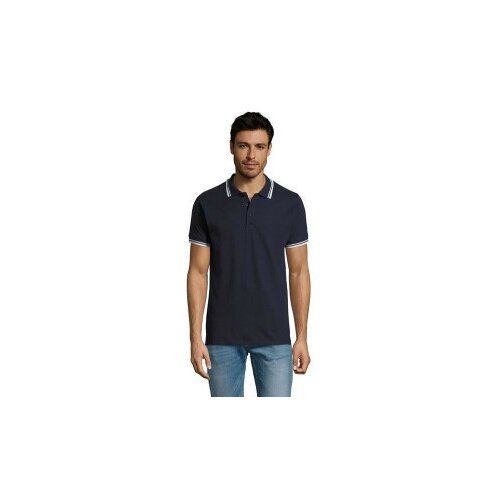 SOL'S Pasadena muška polo majica sa kratkim rukavima Teget/bela XL ( 300.577.55.XL ) Slike