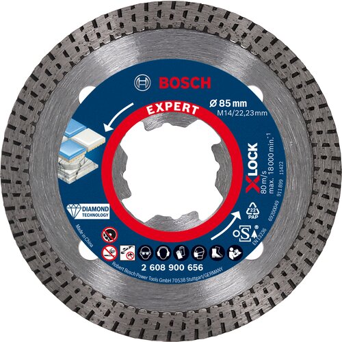 Bosch expert hardceramic x-lock dijamantska rezna ploča od 85 x 22,23 x 1,6 x 7 mm 2608900656 Cene