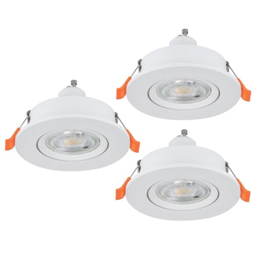 Eglo 902242 - set 3x led ugradni stropni spot barranco 1xGU10/4,5W/230V bela Slike