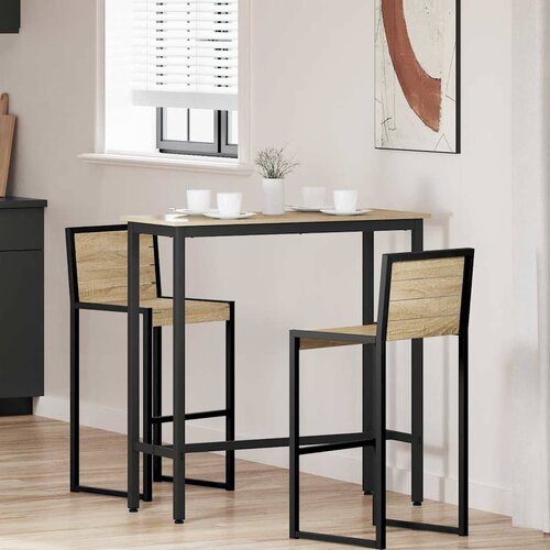  Stol Sonoma hrast 100 x 40 x 100,5 cm Inženjerska drva i čelik Cene